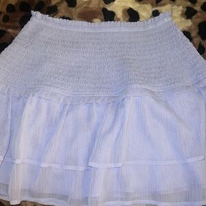 Lavender high rise skirt mid length